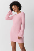 Open back dress - Pink nectar