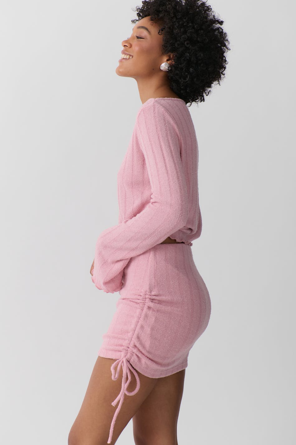 Drawstring skirt - Pink nectar