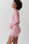 Drawstring skirt - Pink nectar