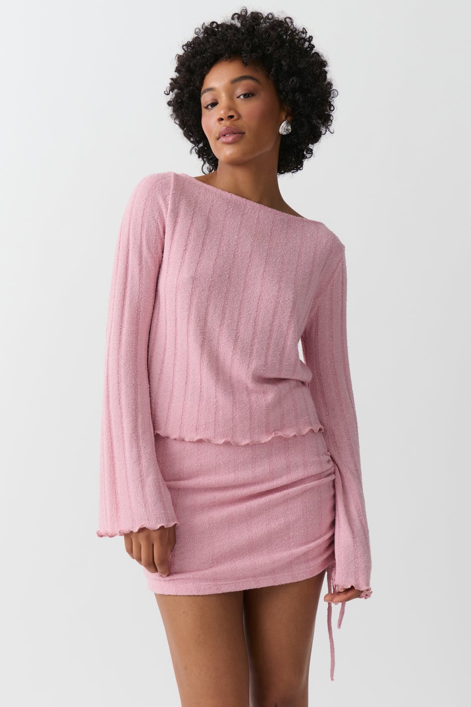 Drawstring skirt - Pink nectar