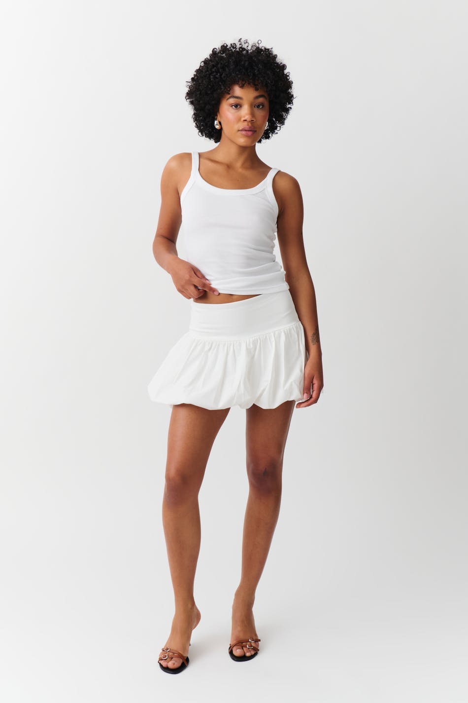 Balloon skirt - Blanc cassé