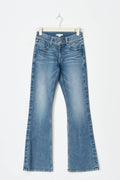 mid bootcut jeans - Bleu foncé