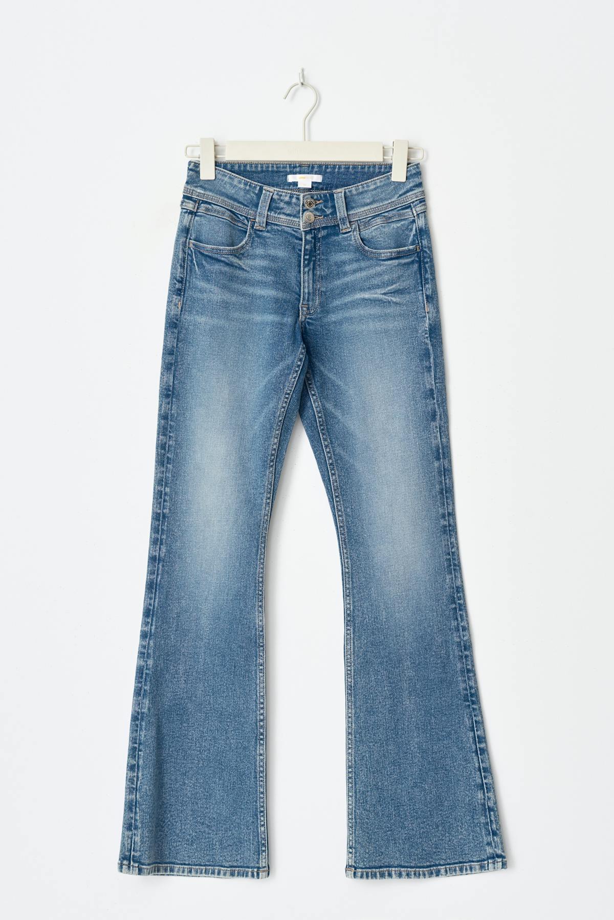 mid bootcut jeans - Bleu foncé
