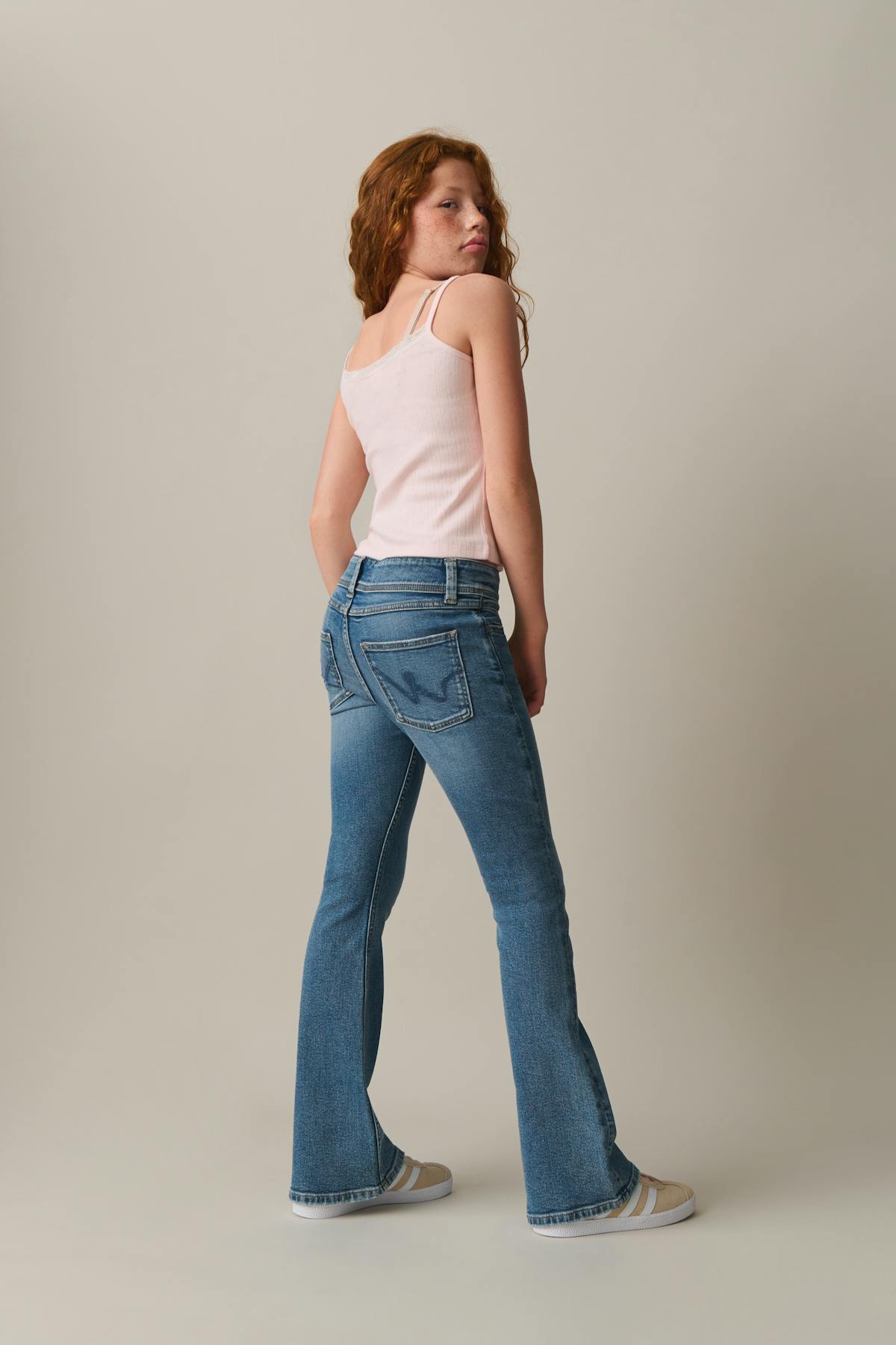 mid bootcut jeans - Noir