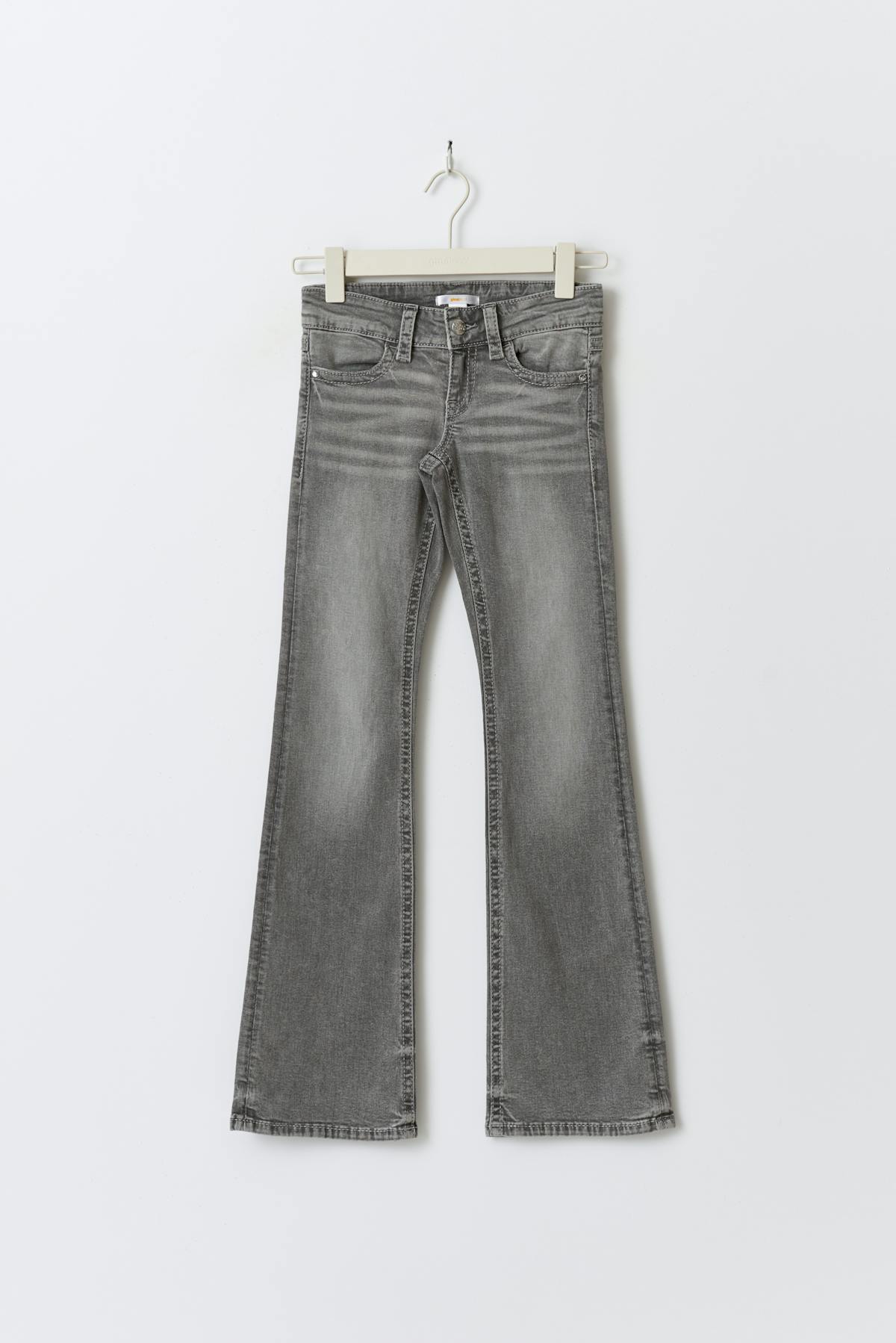 boot embroidery tall jeans - Gris