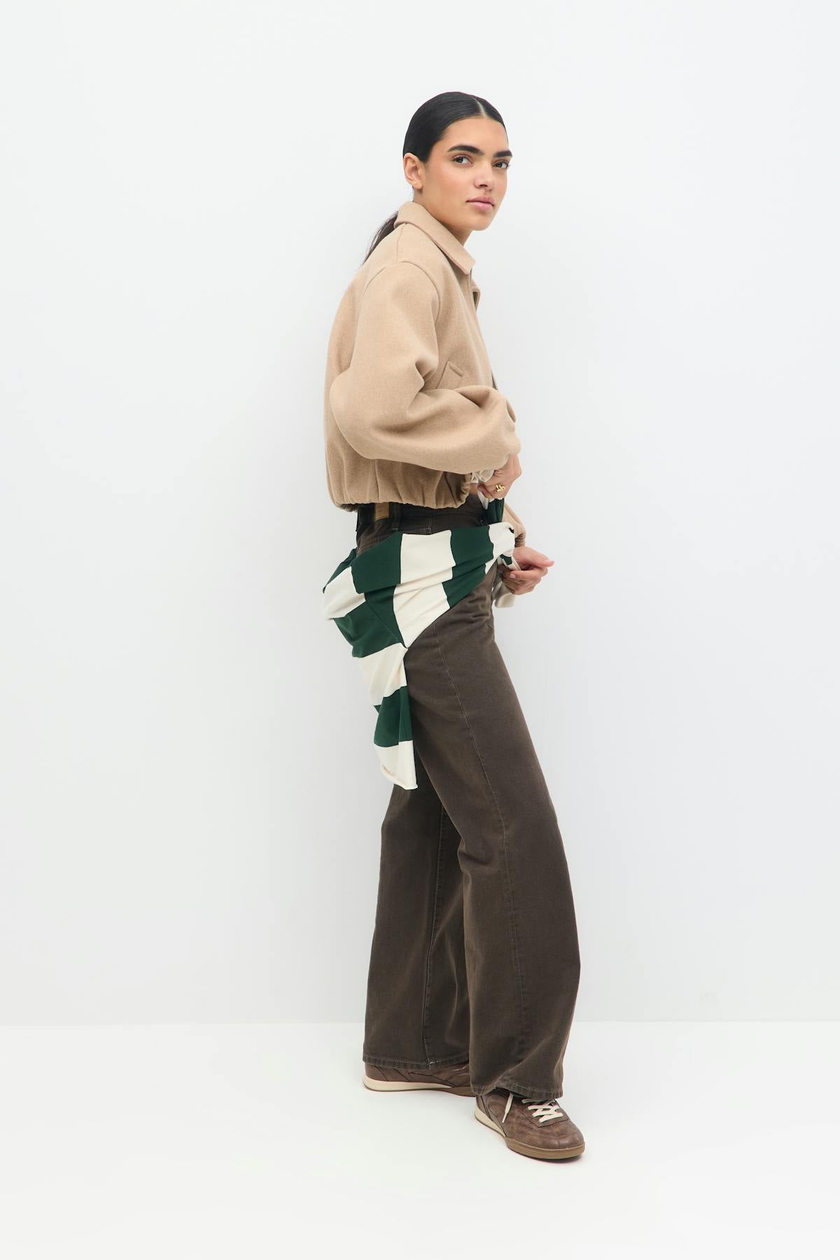 short felt jacket - Greymelange