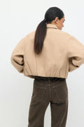short felt jacket - Greymelange