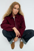 short felt jacket - Greymelange