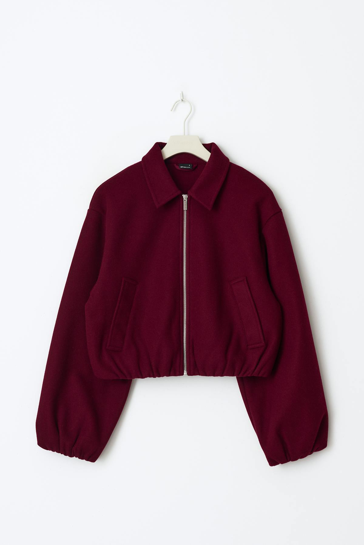 short felt jacket - Beige melange