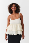 Frill singlet - Egret