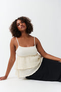 Frill singlet - Egret