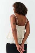 Frill singlet - Egret