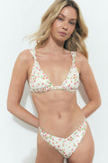 Wide strap bikini top - Noir
