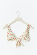 Wide strap bikini top - Strawberry