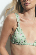 Wide strap bikini top - Leo