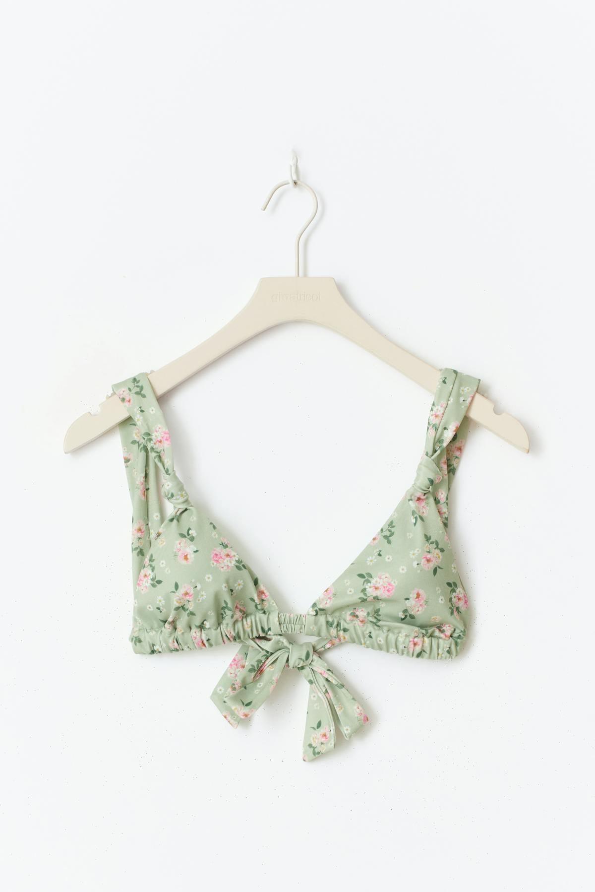 Wide strap bikini top - Leo