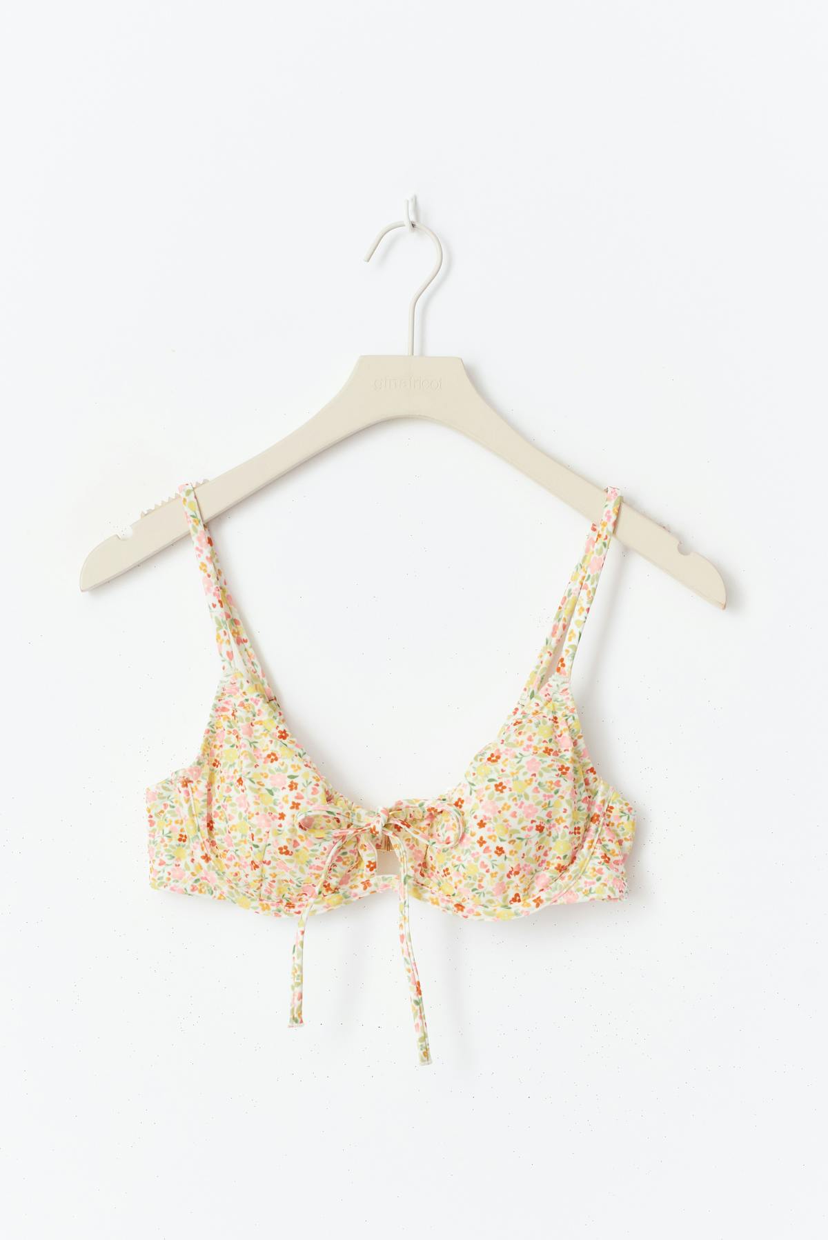 Bikini wire bra - Ditsy flower