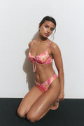 Bikini wire bra - Ditsy flower