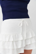 Mini frill skirt - Blanc cassé