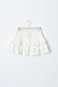 Mini frill skirt - Blanc cassé