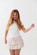 Mini frill skirt - Rose ditsy