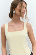 Square neck tank top - Shrinking violet