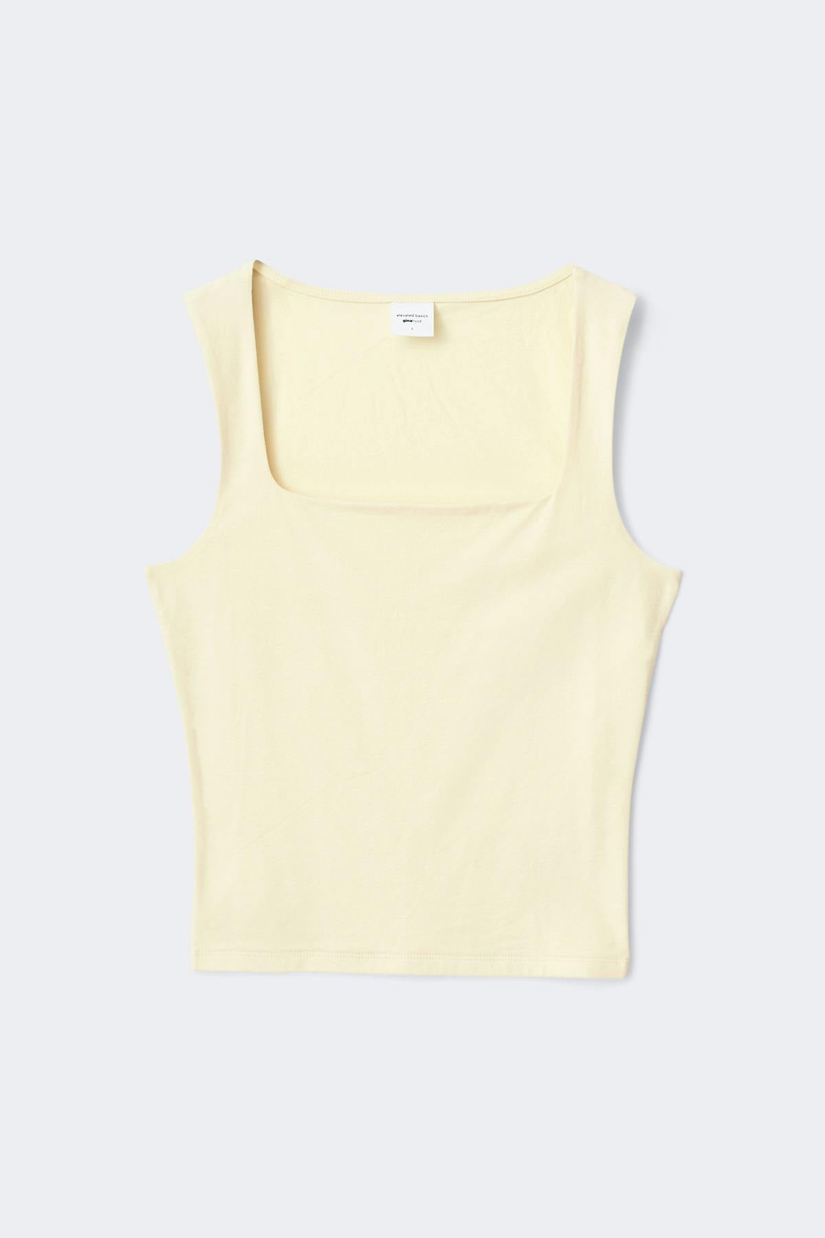 Square neck tank top - Nacreous clouds