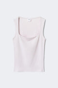 Square neck tank top - Orchid tint