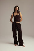 Square neck tank top - Nacreous clouds