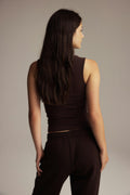 Square neck tank top - Nacreous clouds