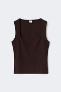 Square neck tank top - Nacreous clouds
