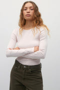 Basic long sleeve top - Grey melange
