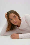 Basic long sleeve top - Grey melange