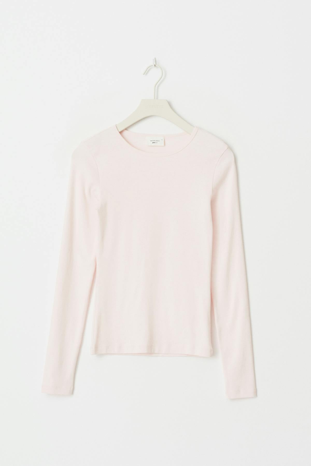 Basic long sleeve top - Grey melange