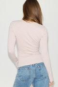 Tight fit long sleeve top - Decadent chocolate