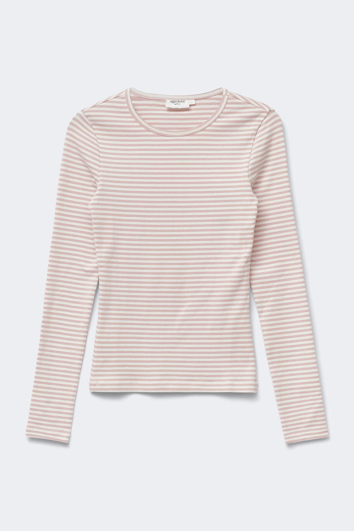 Tight fit long sleeve top - Decadent chocolate