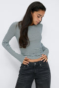 Basic long sleeve top - Shrinking violet