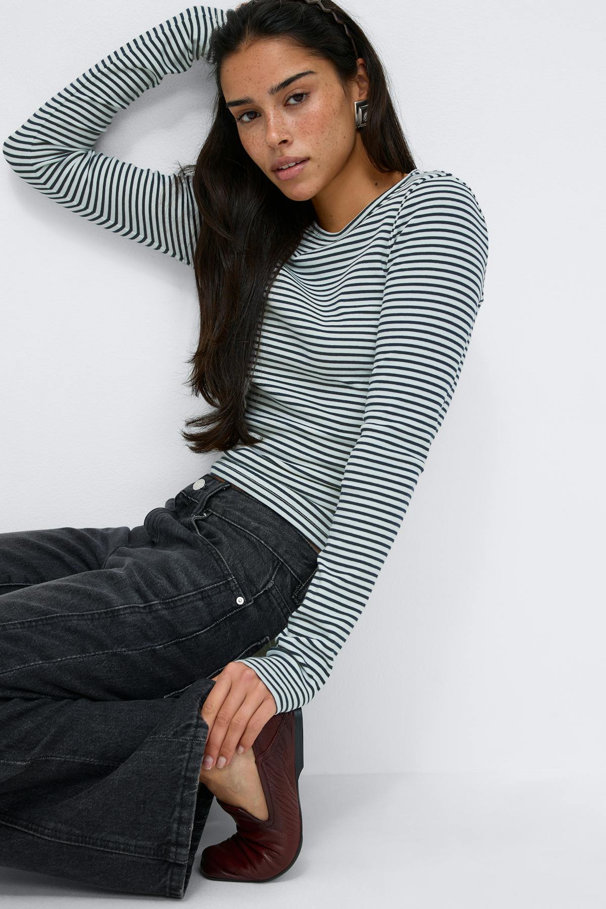 Basic long sleeve top - Shrinking violet