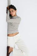 Basic long sleeve top - Shrinking violet