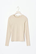 Basic long sleeve top - Oxford tan