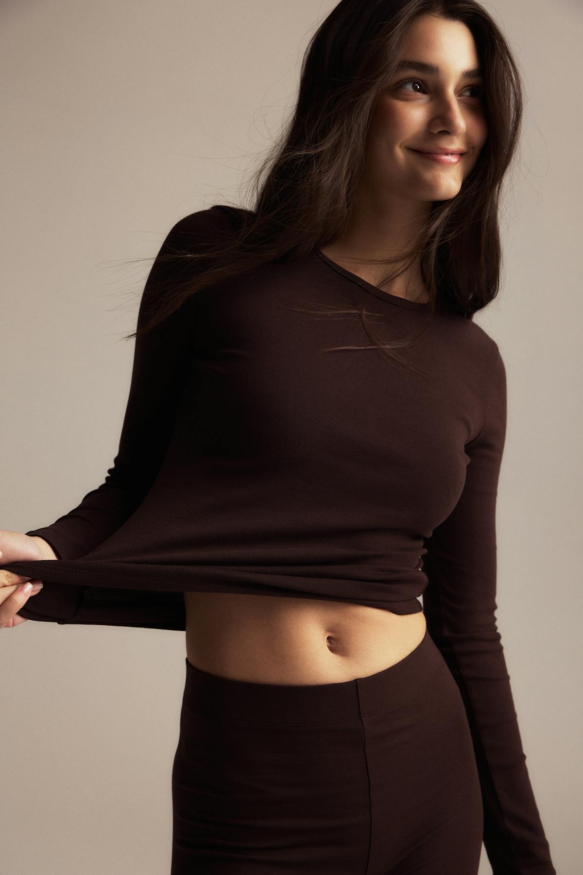 Basic long sleeve top - Rainy day