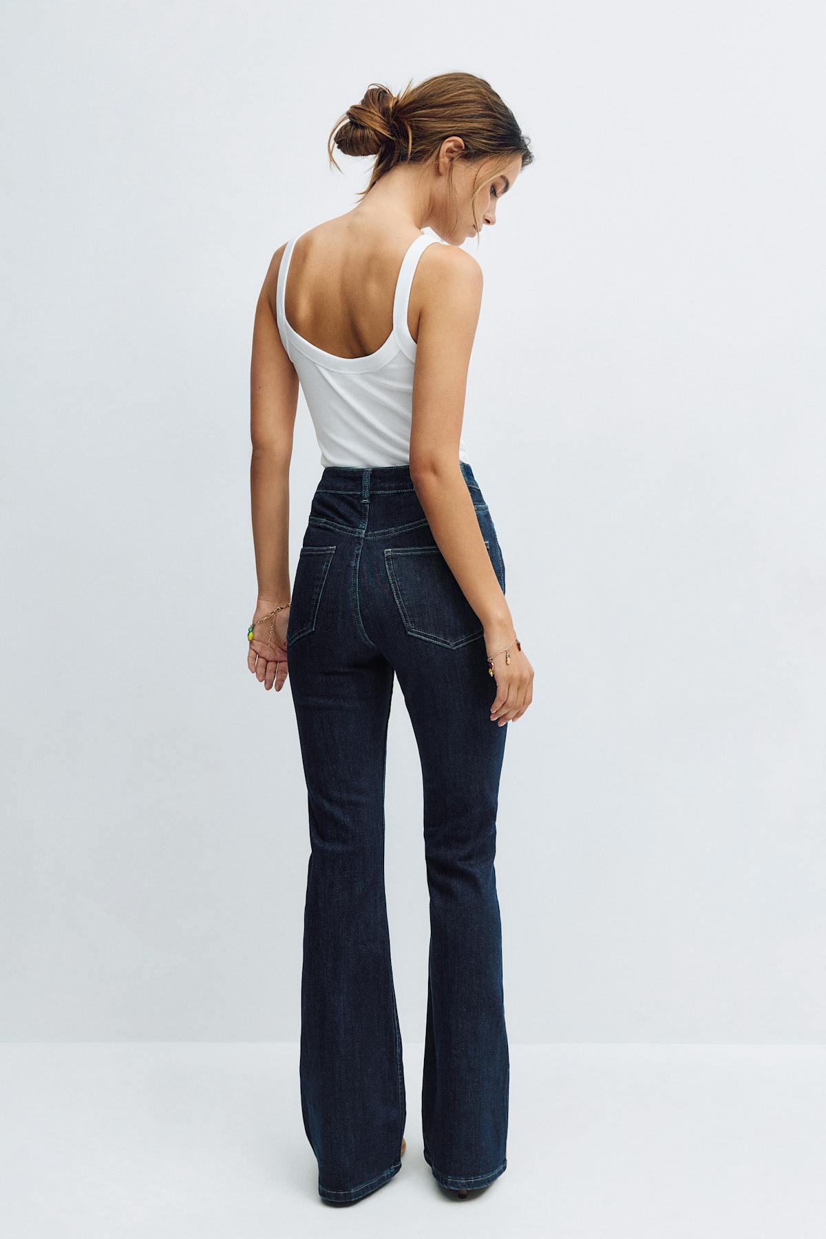 High bootcut jeans - Mid blue
