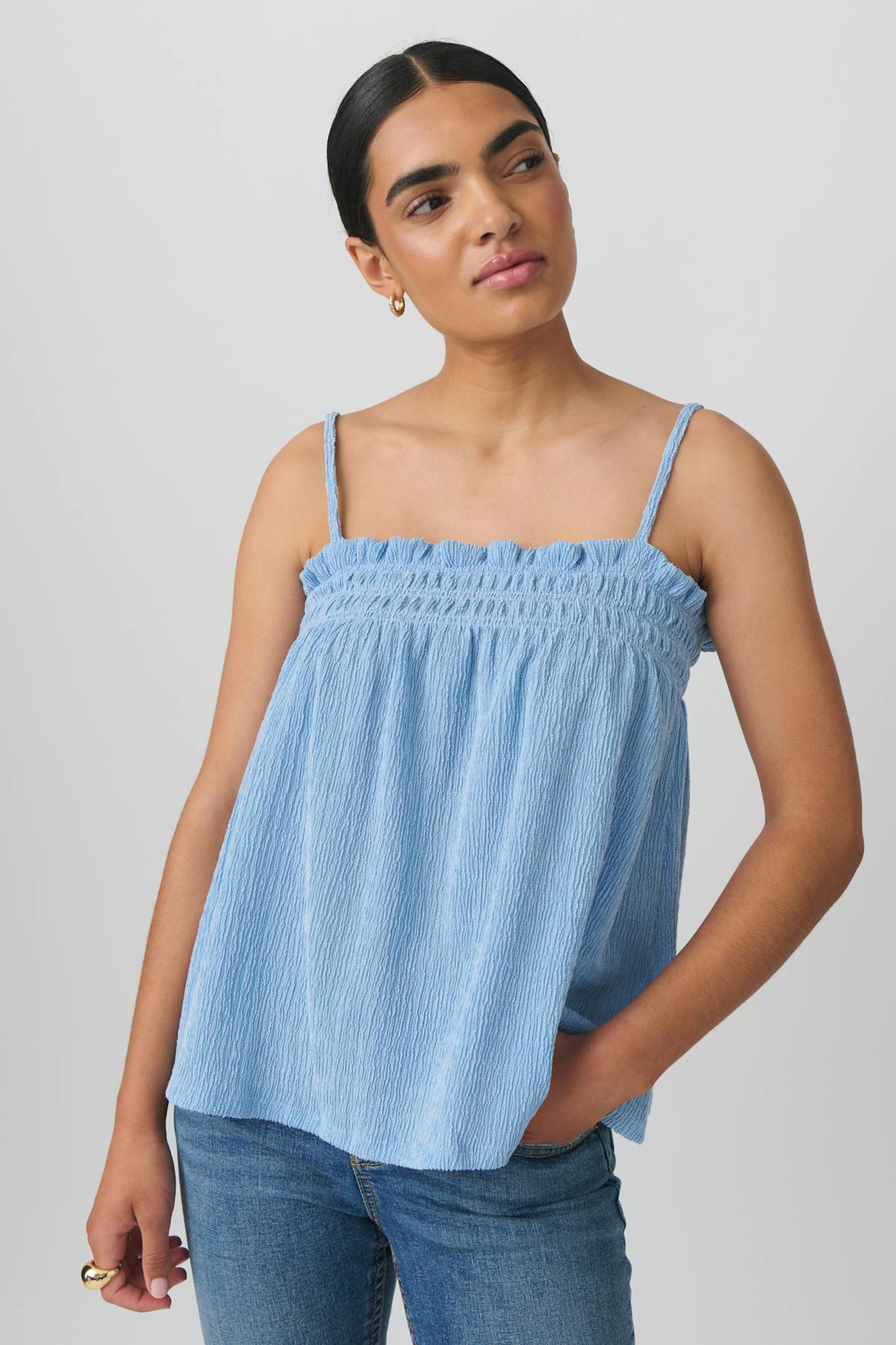 Structure smock singlet - Rose smoke