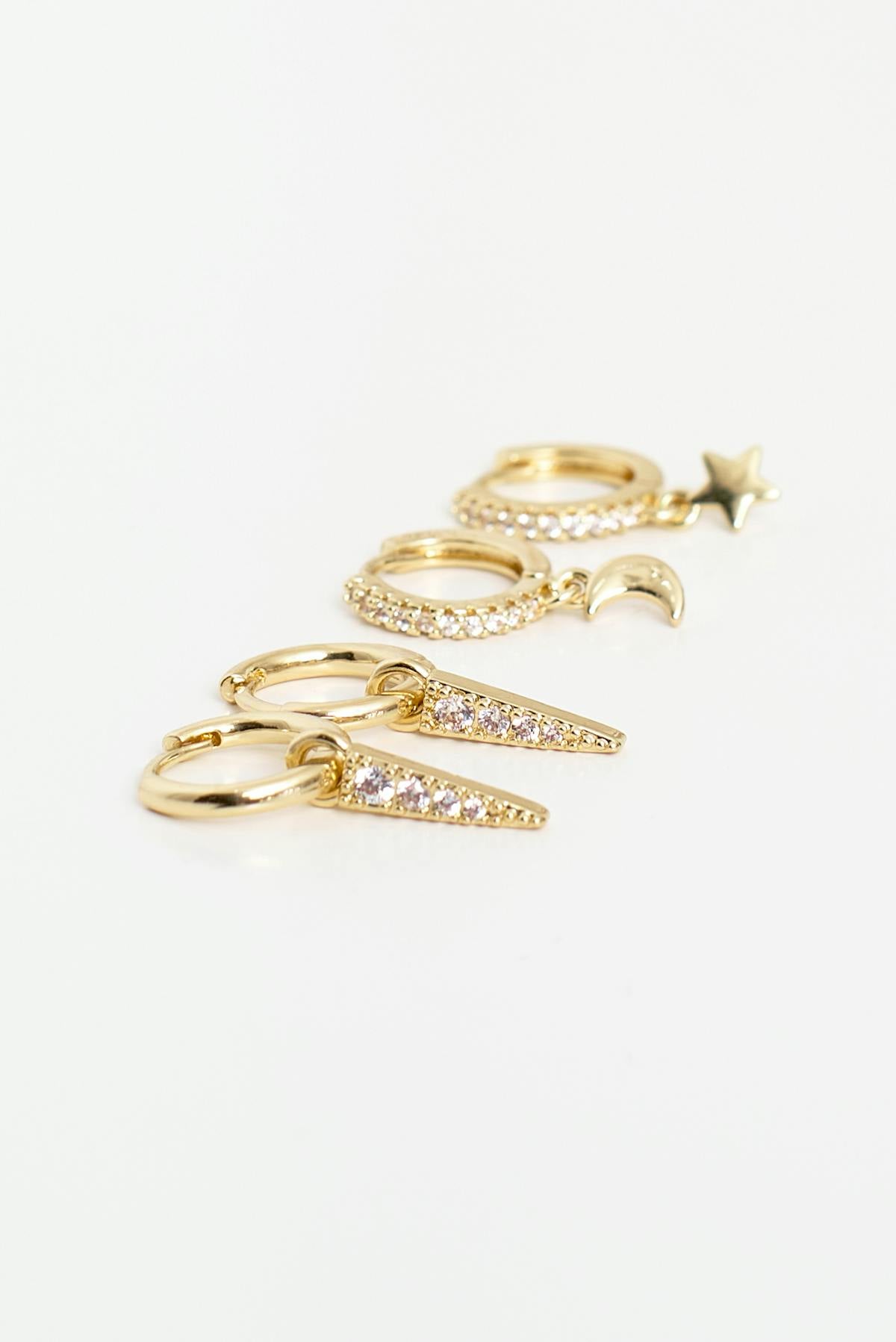 2-pack earrings - Doré
