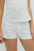 y low waist pj shorts - Creamgarden aop