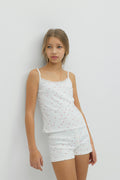 y low waist pj shorts - Creamgarden aop