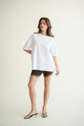 Oversized tee - Blanc cassé