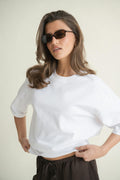 Oversized tee - Blanc cassé