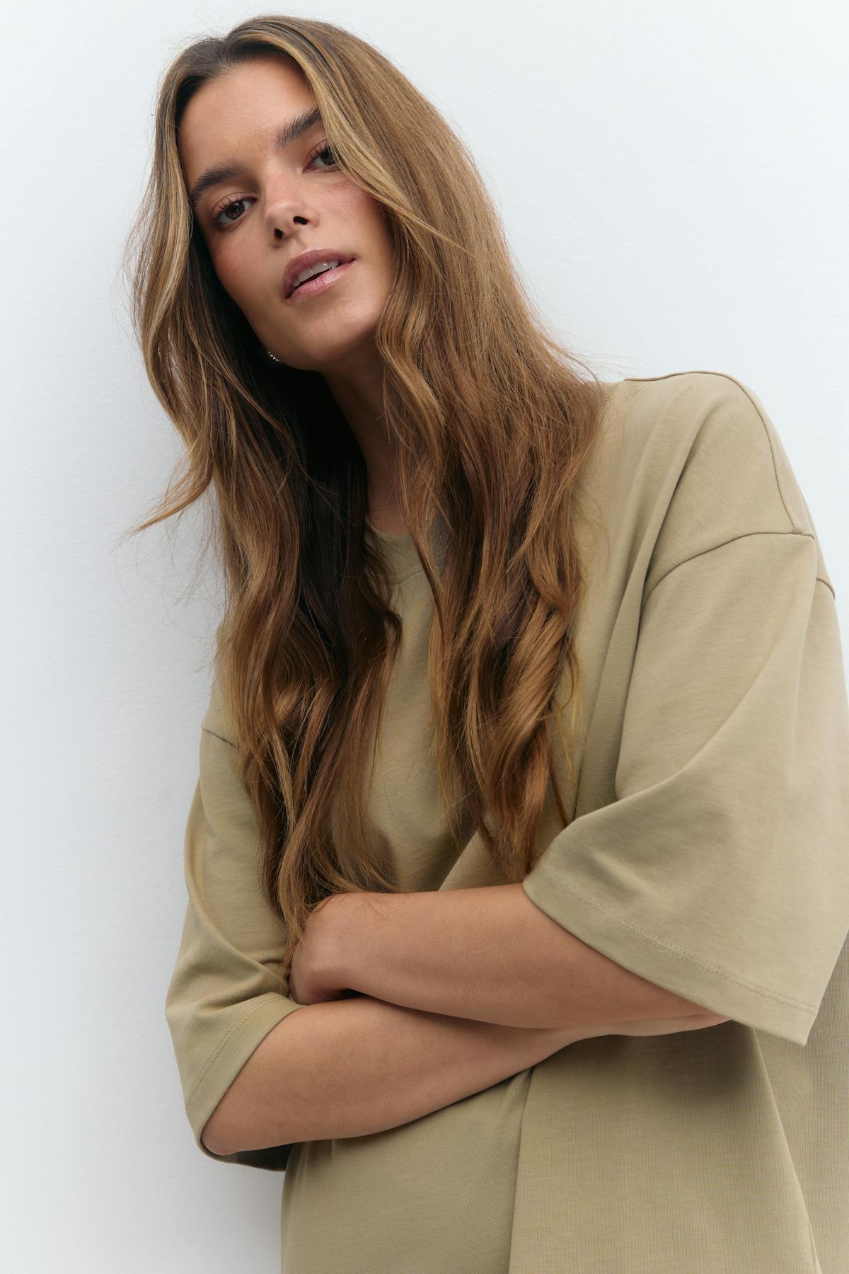 Oversized tee - Blanc cassé