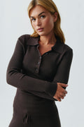 Knitted rib top - Java